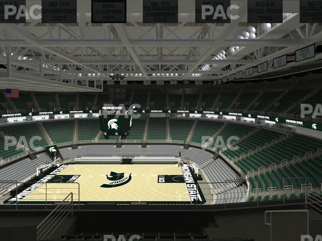 Seating view for Jack Breslin Student Events Center Section 208