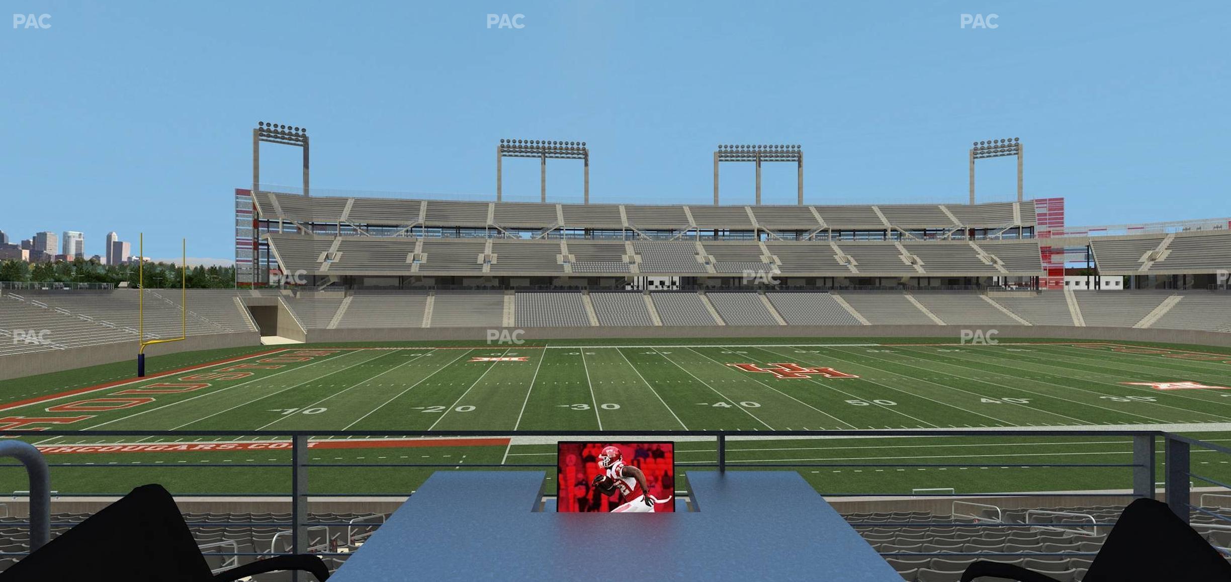 Seating view for TDECU Stadium Section Loge Box 17