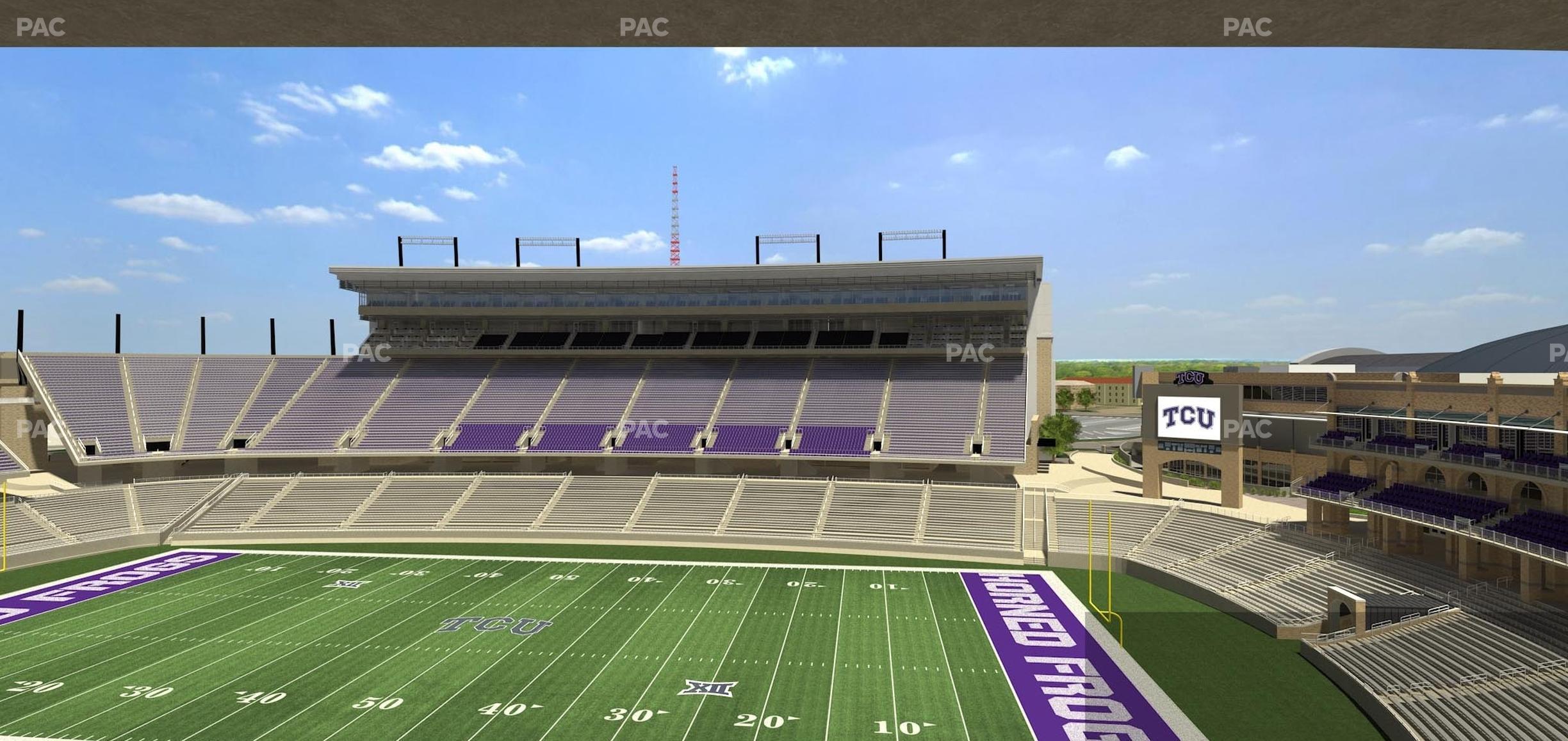 Seating view for Amon G. Carter Stadium Section Champions Suite 5