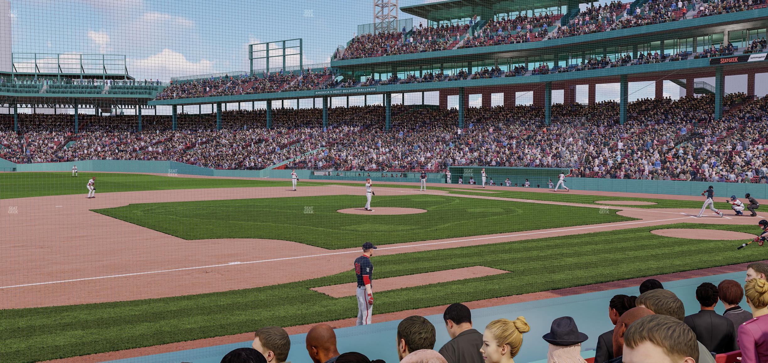 Seating view for Fenway Park Section Field Box 68