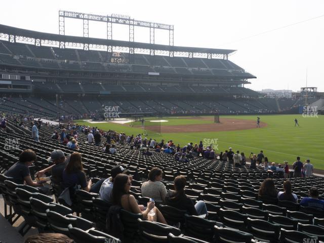 Seating view for Coors Field Section 116