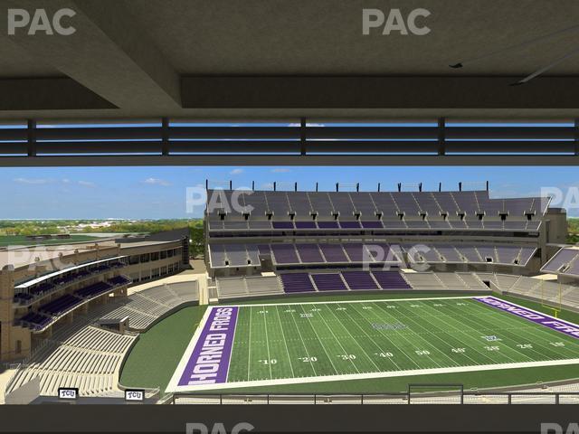 Seating view for Amon G. Carter Stadium Section Legends Club 334