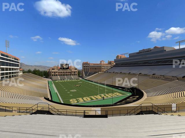 Seating view for Folsom Field Section 207