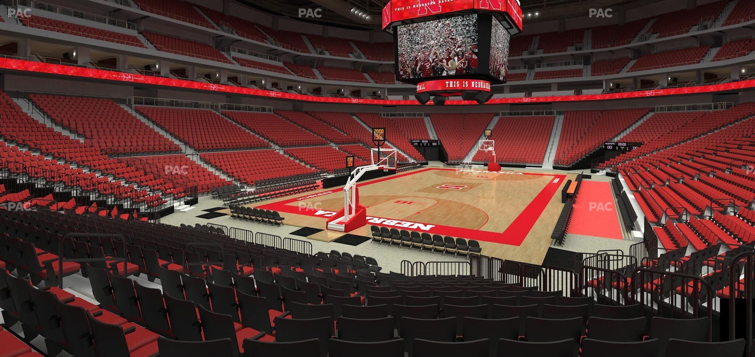 Seating view for Pinnacle Bank Arena Section 122