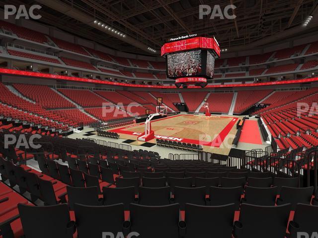 Seating view for Pinnacle Bank Arena Section 122