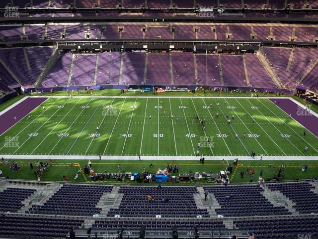 Seating view for U.S. Bank Stadium Section 341