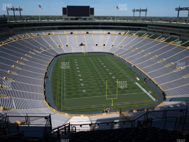 Seating view for Lambeau Field Section 746 S