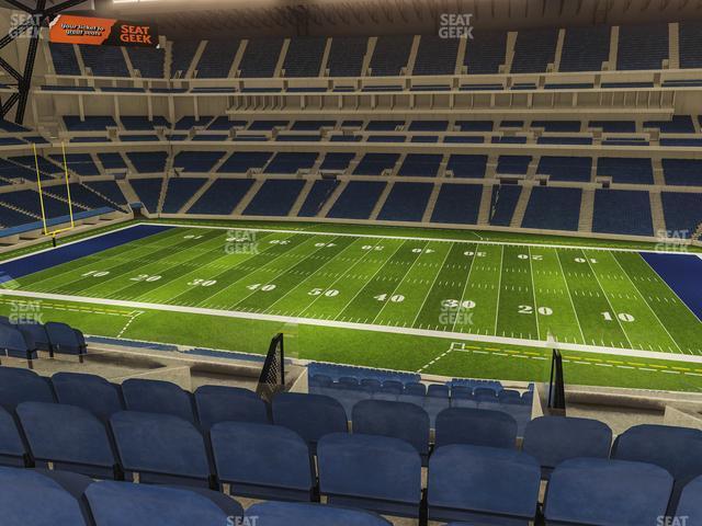 Seating view for Lucas Oil Stadium Section 411