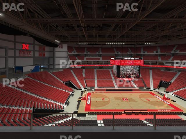 Seating view for Pinnacle Bank Arena Section 220