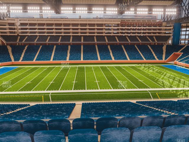 Seating view for Ford Field Section Club 230