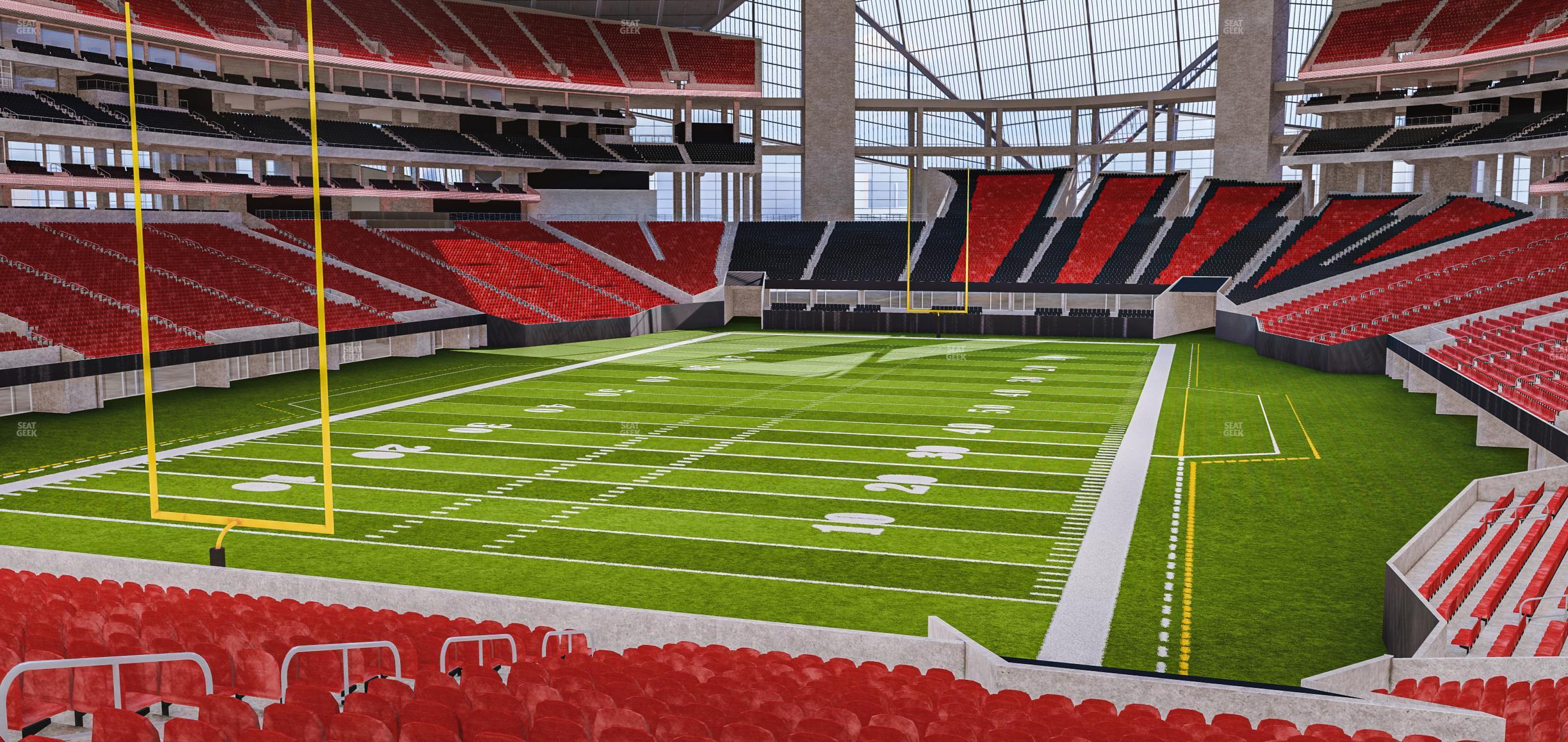 Seating view for Mercedes-Benz Stadium Section 117