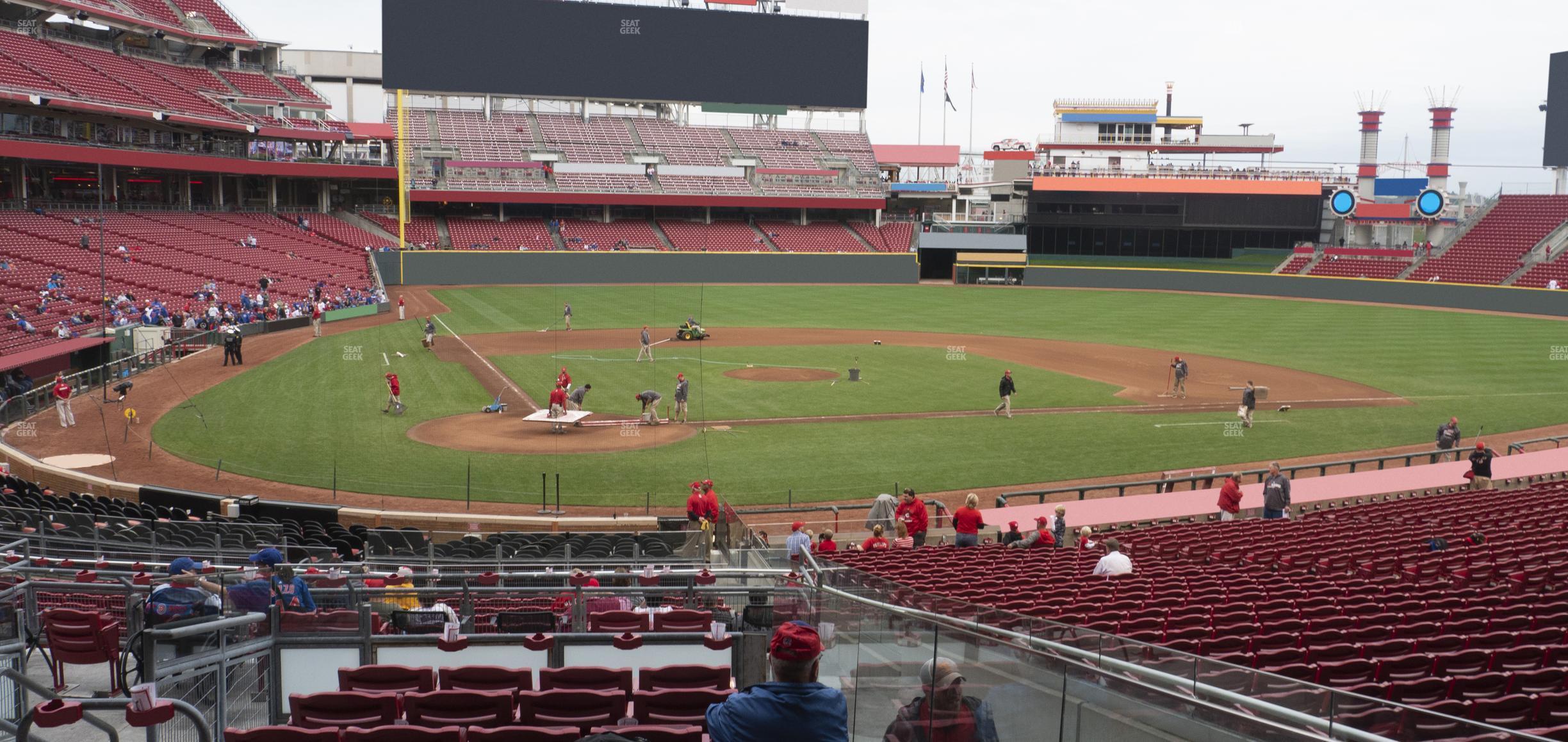 Seating view for Great American Ball Park Section 126