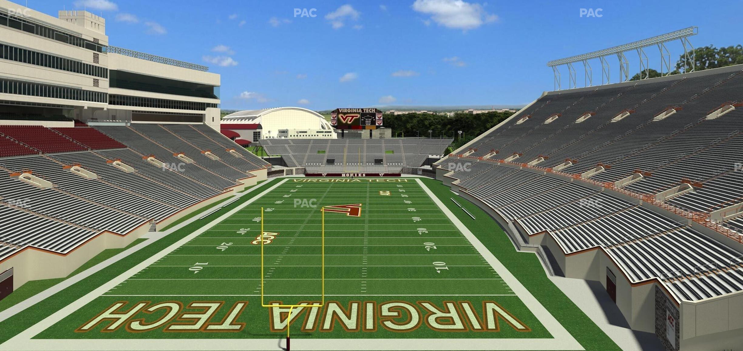 Seating view for Lane Stadium Section 405