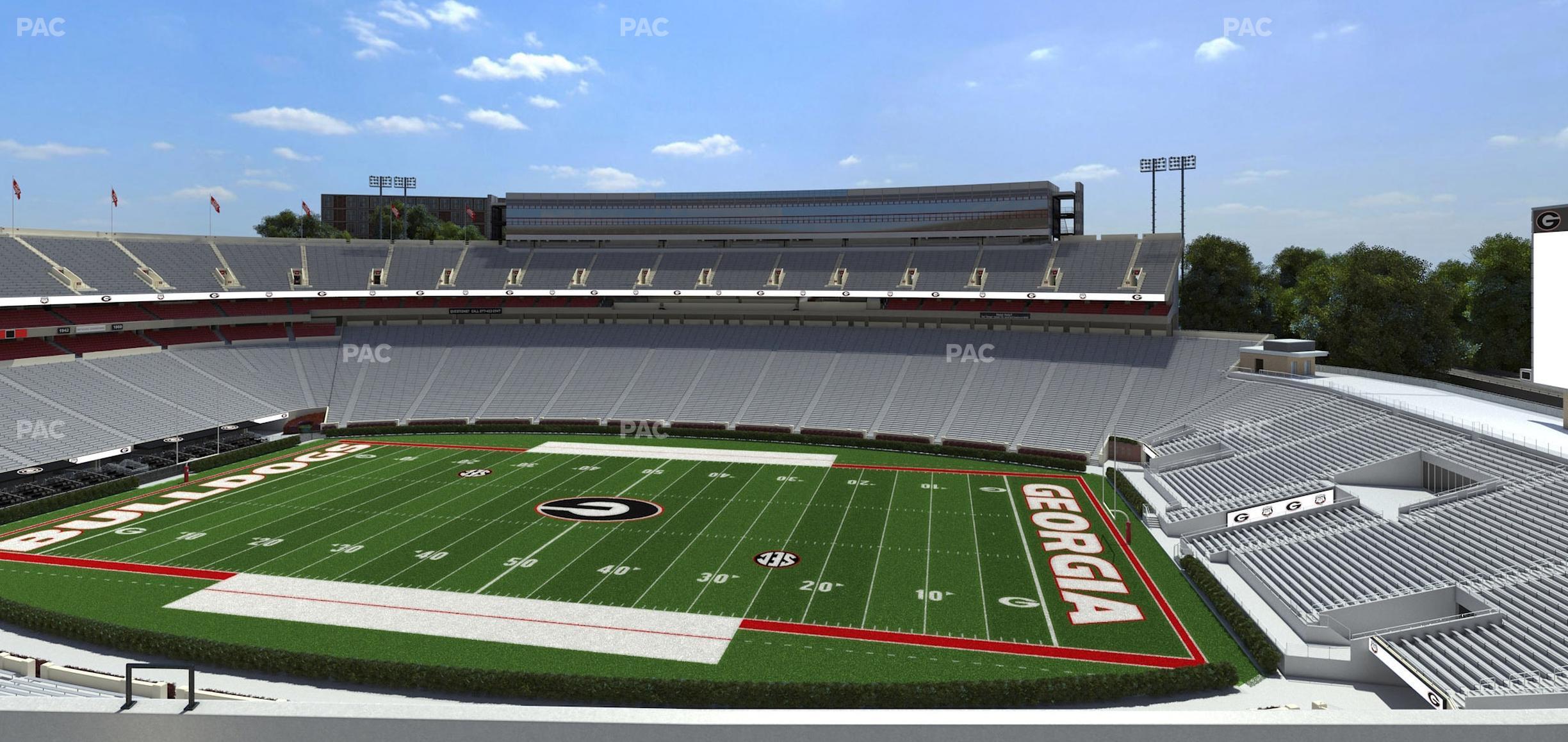 Seating view for Sanford Stadium Section 304