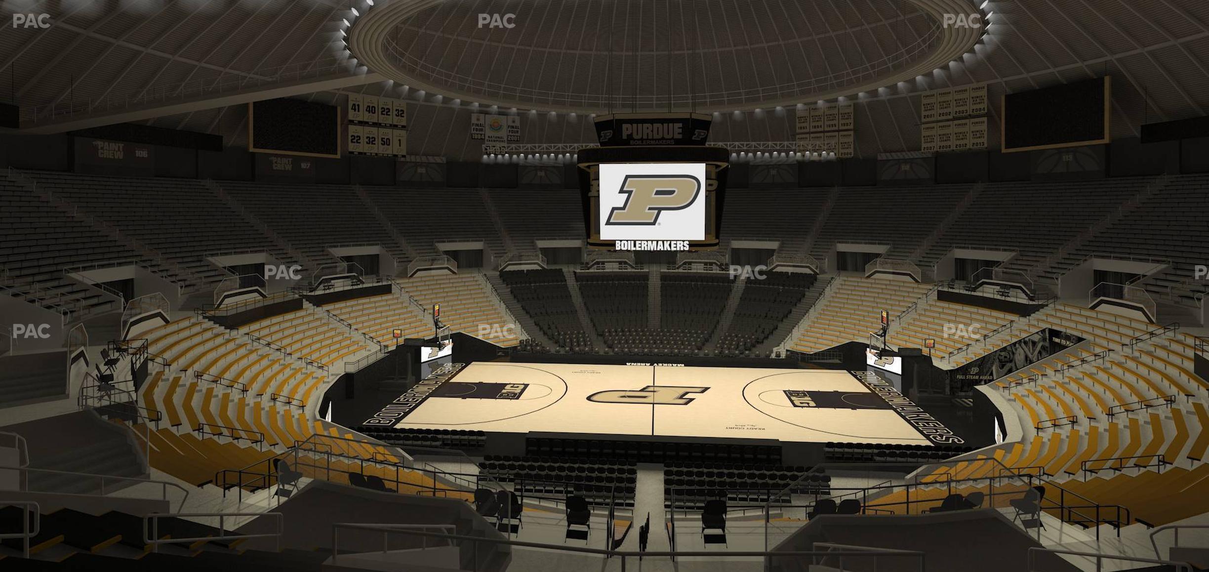 Seating view for Mackey Arena Section Upper 101