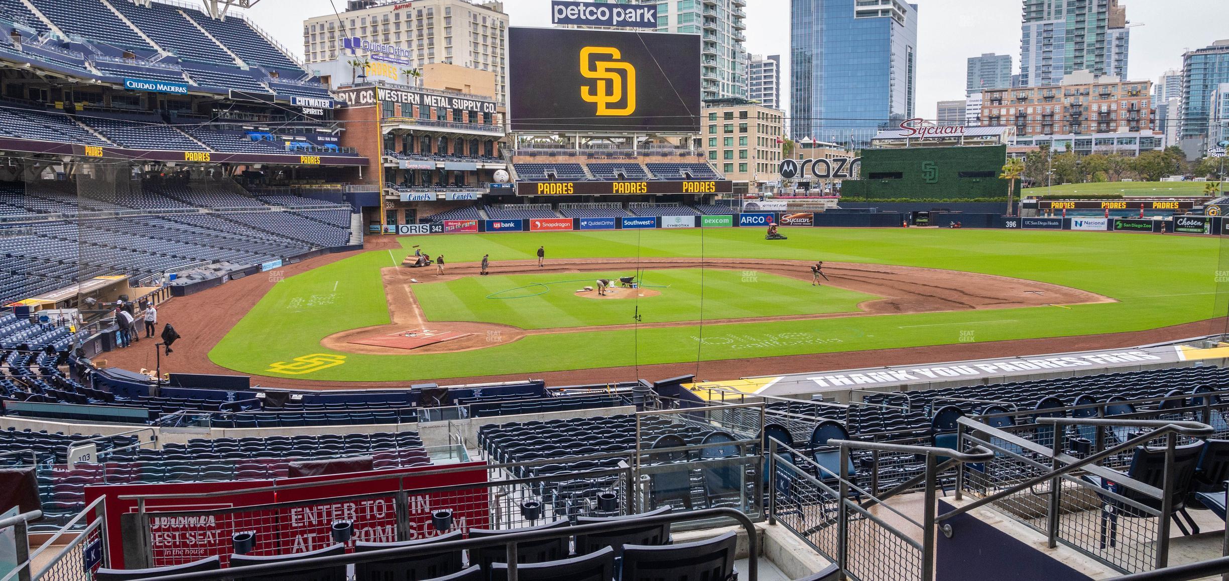 Seating view for Petco Park Section Premier Club K