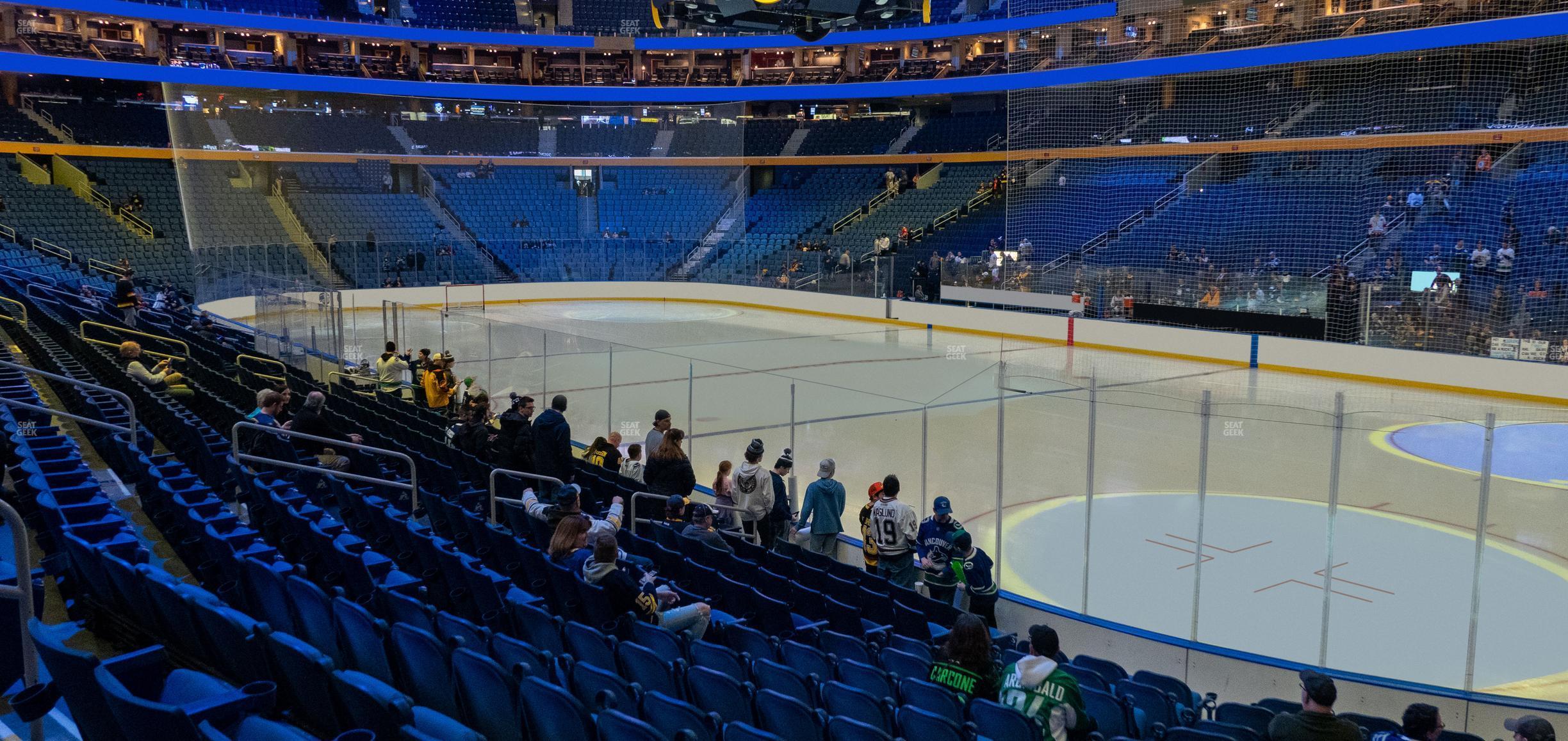 Seating view for KeyBank Center Section 114