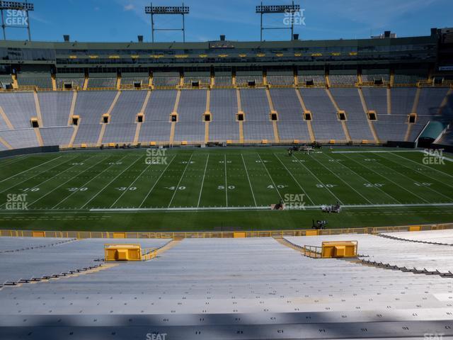 Seating view for Lambeau Field Section 120