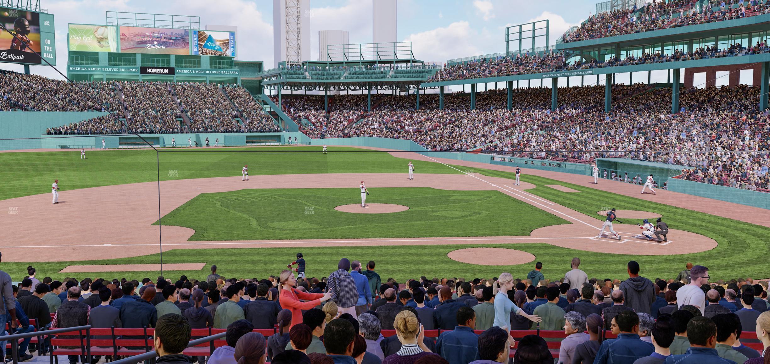 Seating view for Fenway Park Section Loge Box 145