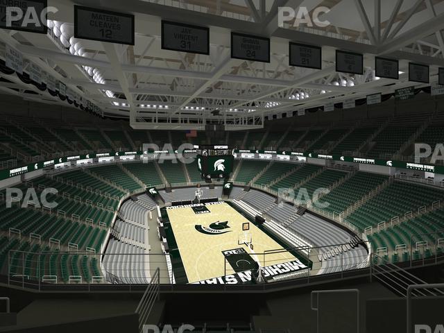 Seating view for Jack Breslin Student Events Center Section 202