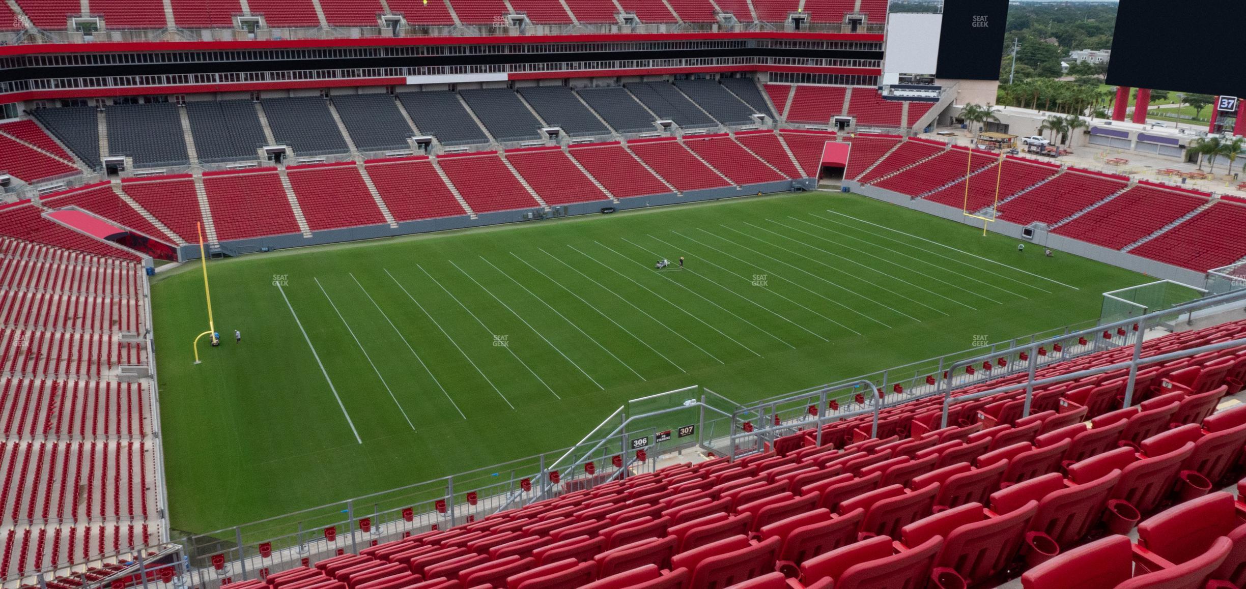 Seating view for Raymond James Stadium Section 306