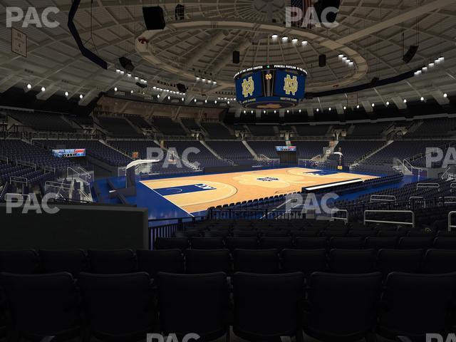 Seating view for Purcell Pavilion at the Joyce Center Section 12