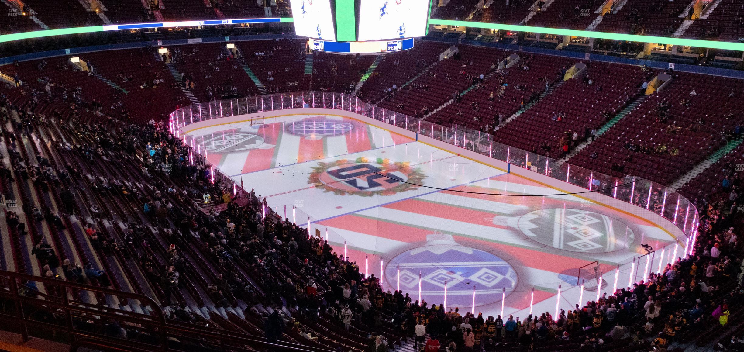 Seating view for Rogers Arena Section 319