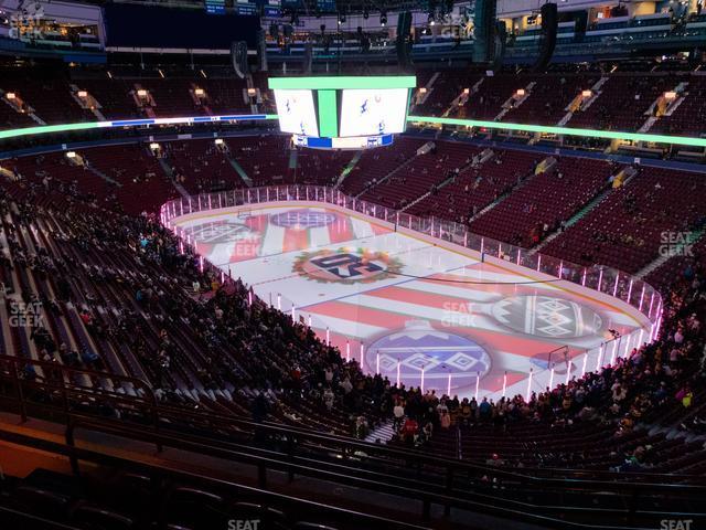 Seating view for Rogers Arena Section 319