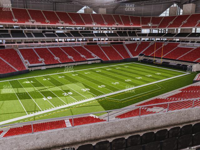 Seating view for Mercedes-Benz Stadium Section 242