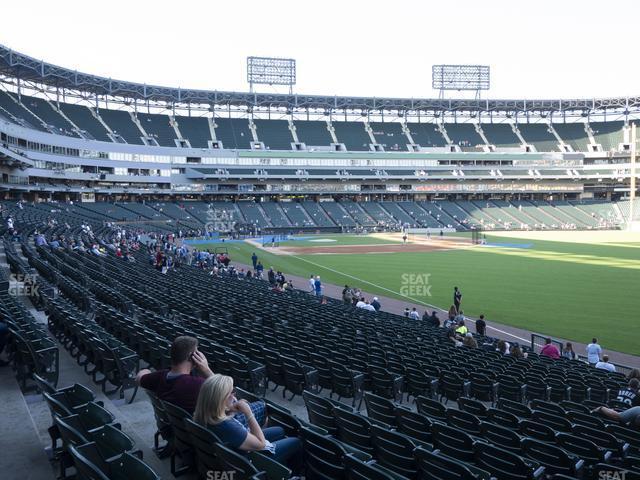 Seating view for Guaranteed Rate Field Section 110