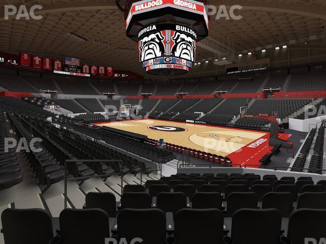 Seating view for Stegeman Coliseum Section C