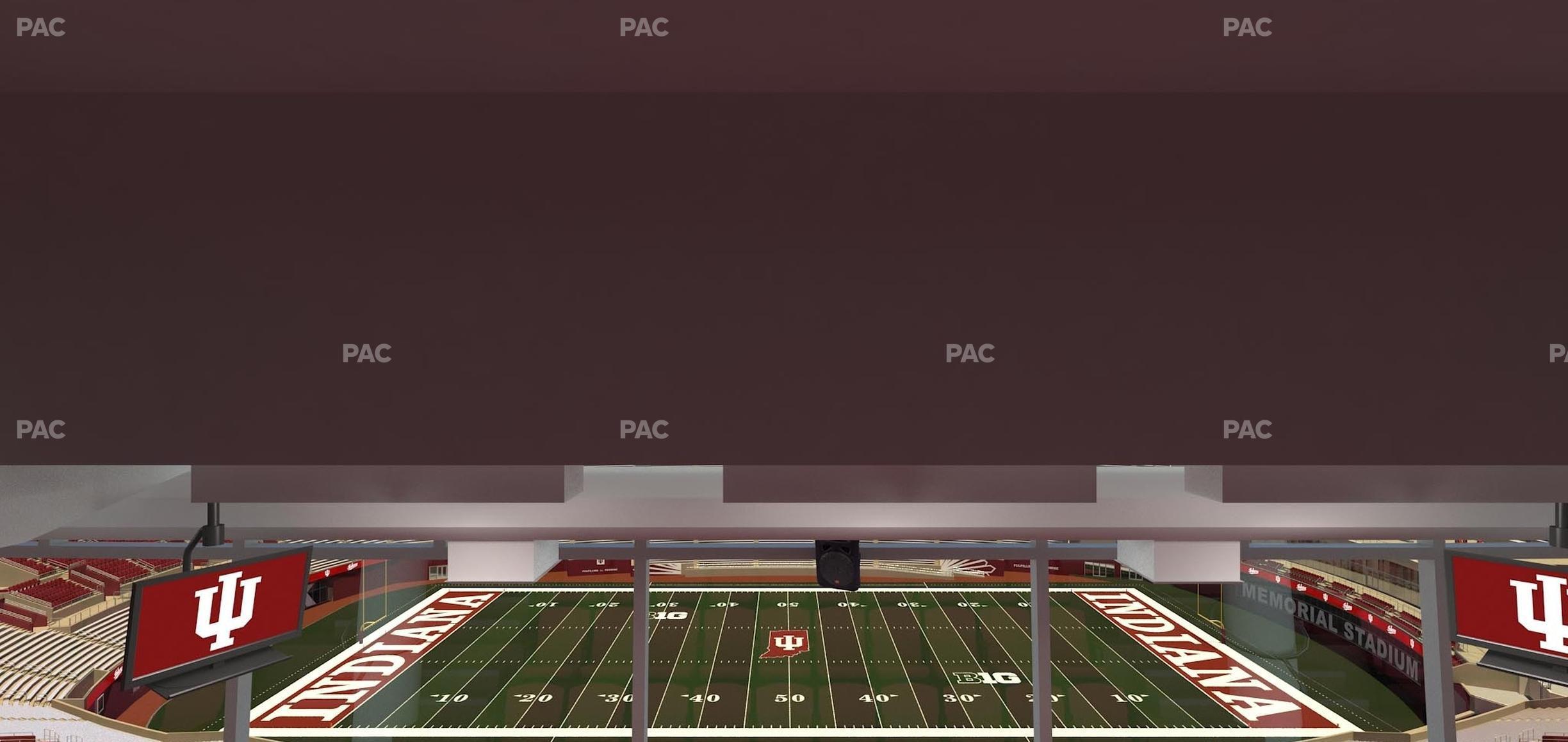 Seating view for Memorial Stadium - Indiana Section Club 404