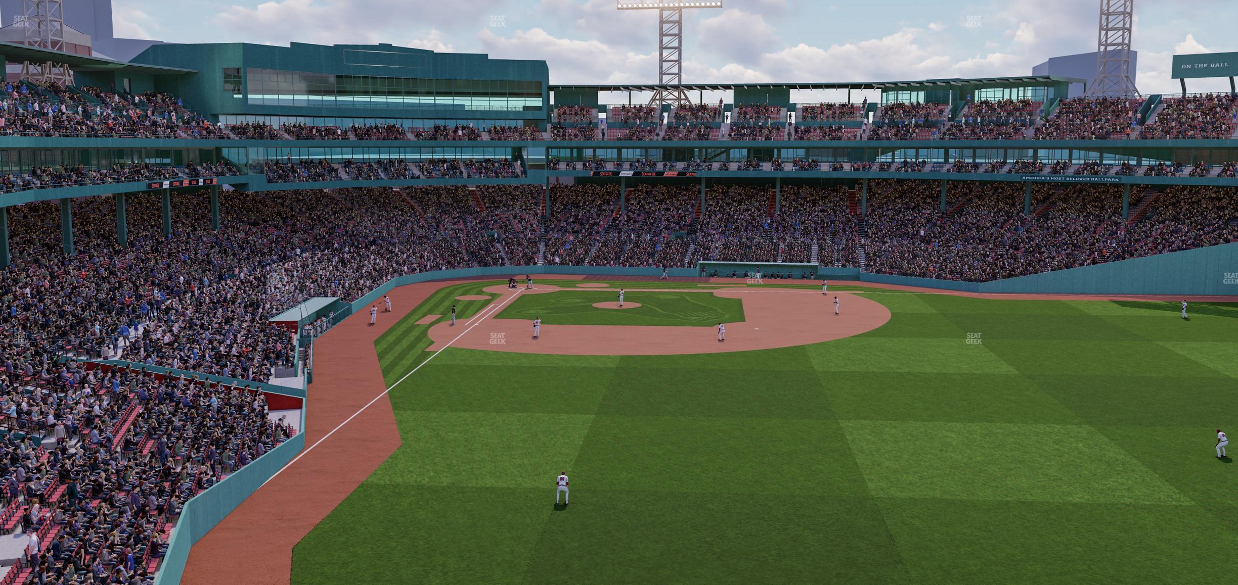 Seating view for Fenway Park Section Right Field Roof Deck Table 202