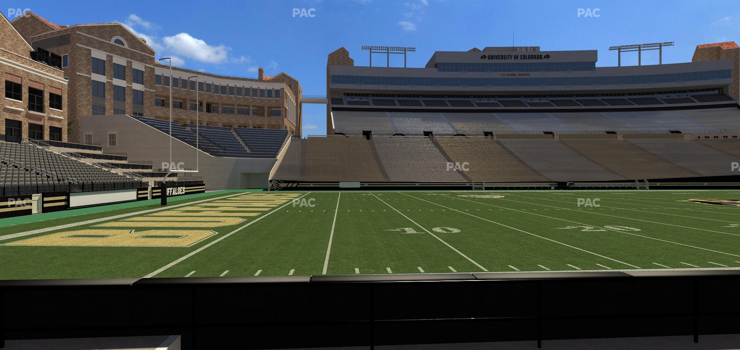 Seating view for Folsom Field Section 103