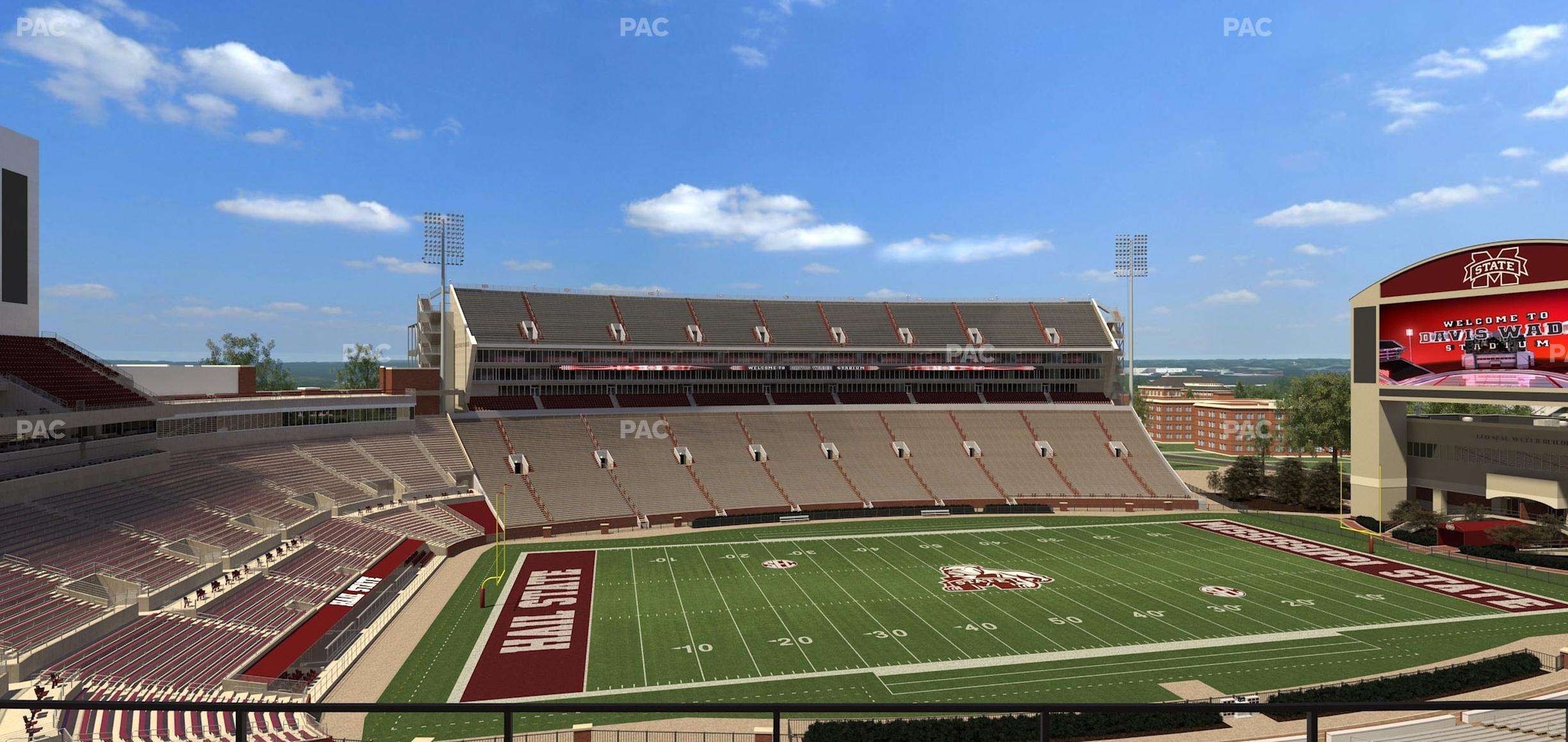 Seating view for Davis Wade Stadium Section 209