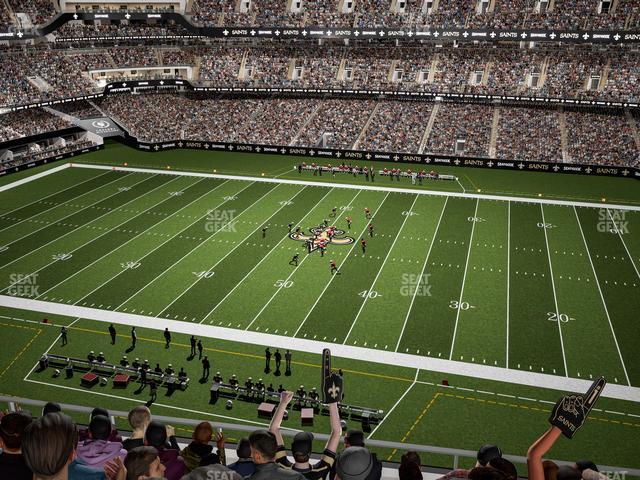 Seating view for Caesars Superdome Section 543