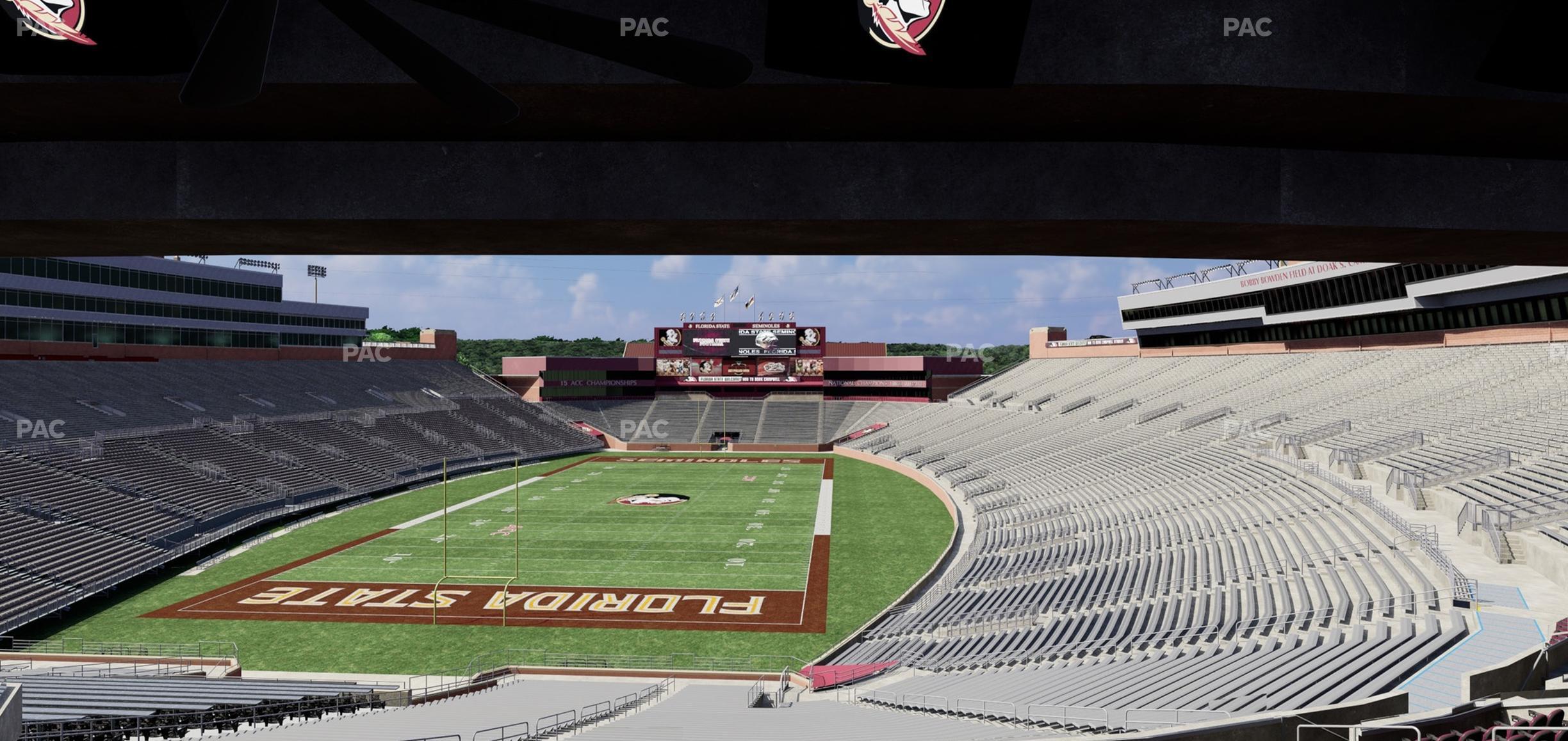 Seating view for Doak Campbell Stadium Section Club 217