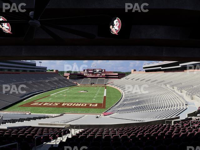 Seating view for Doak Campbell Stadium Section Club 217