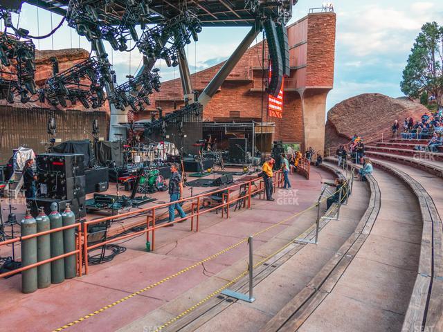 Seating view for Red Rocks Amphitheatre Section Reserved Front Left View