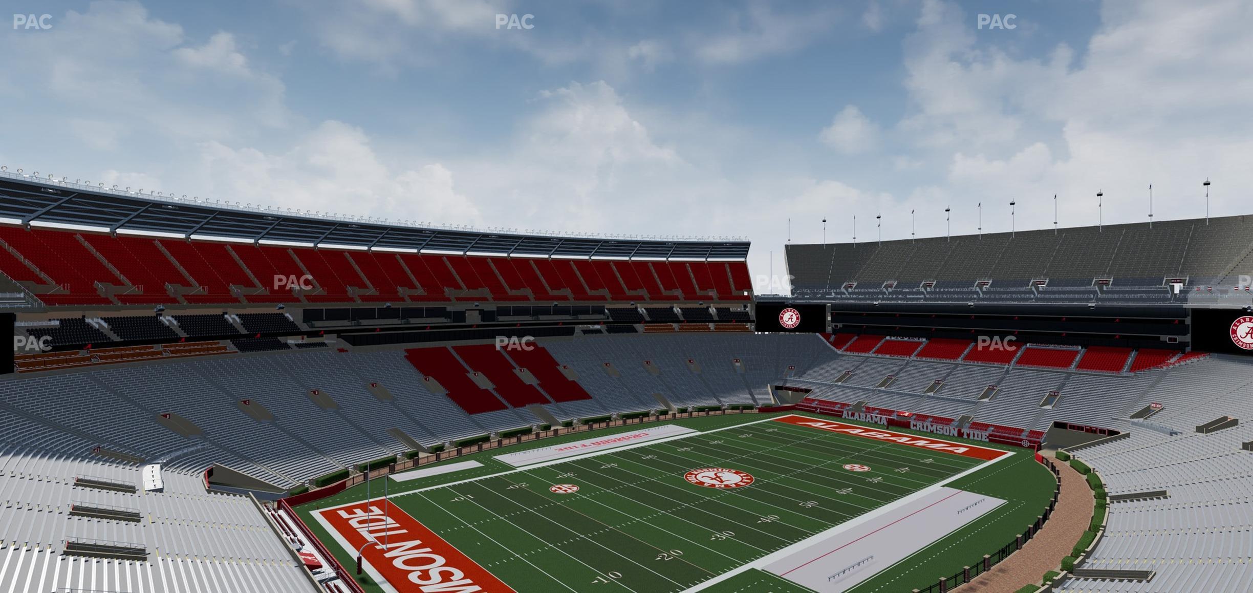 Seating view for Bryant Denny Stadium Section U 4 Bb