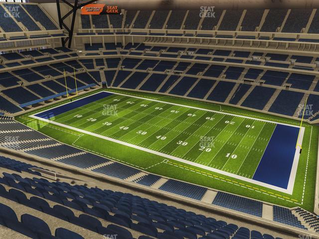 Seating view for Lucas Oil Stadium Section 609