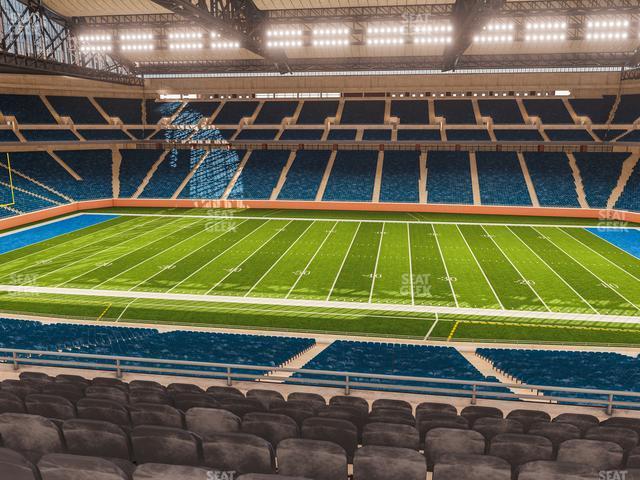 Seating view for Ford Field Section Club 208