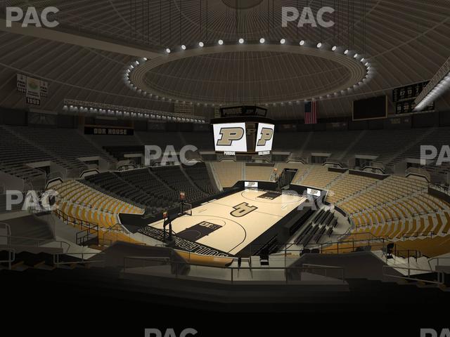 Seating view for Mackey Arena Section Upper 104