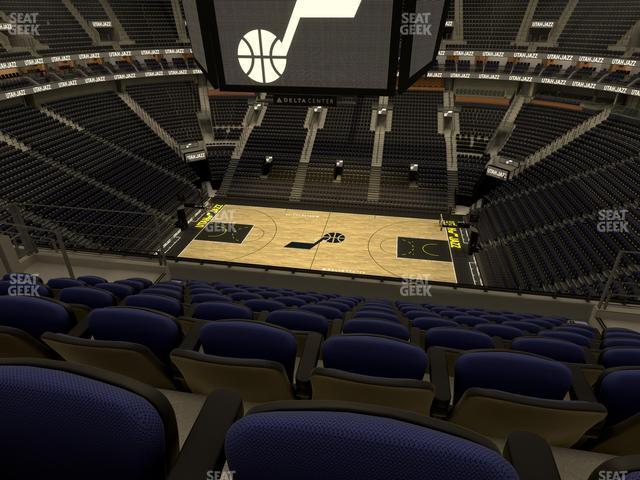 Seating view for Delta Center Section 111