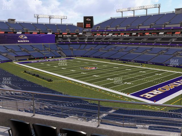 Seating view for M&T Bank Stadium Section 247