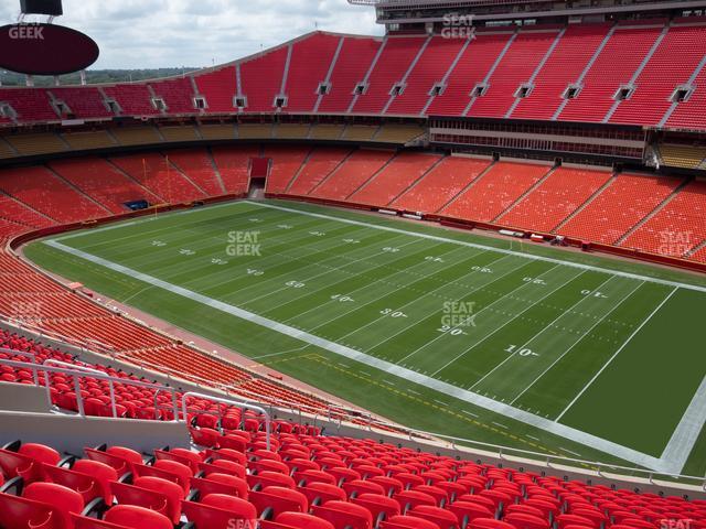 Seating view for GEHA Field at Arrowhead Stadium Section 342