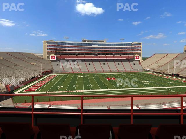 Seating view for Memorial Stadium Nebraska Section 208