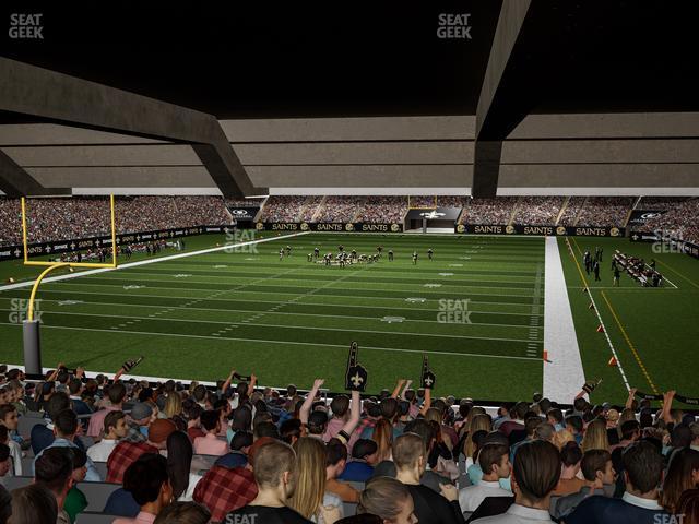 Seating view for Caesars Superdome Section 154