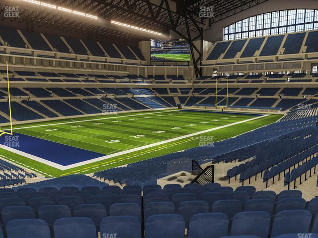 Seating view for Lucas Oil Stadium Section 247