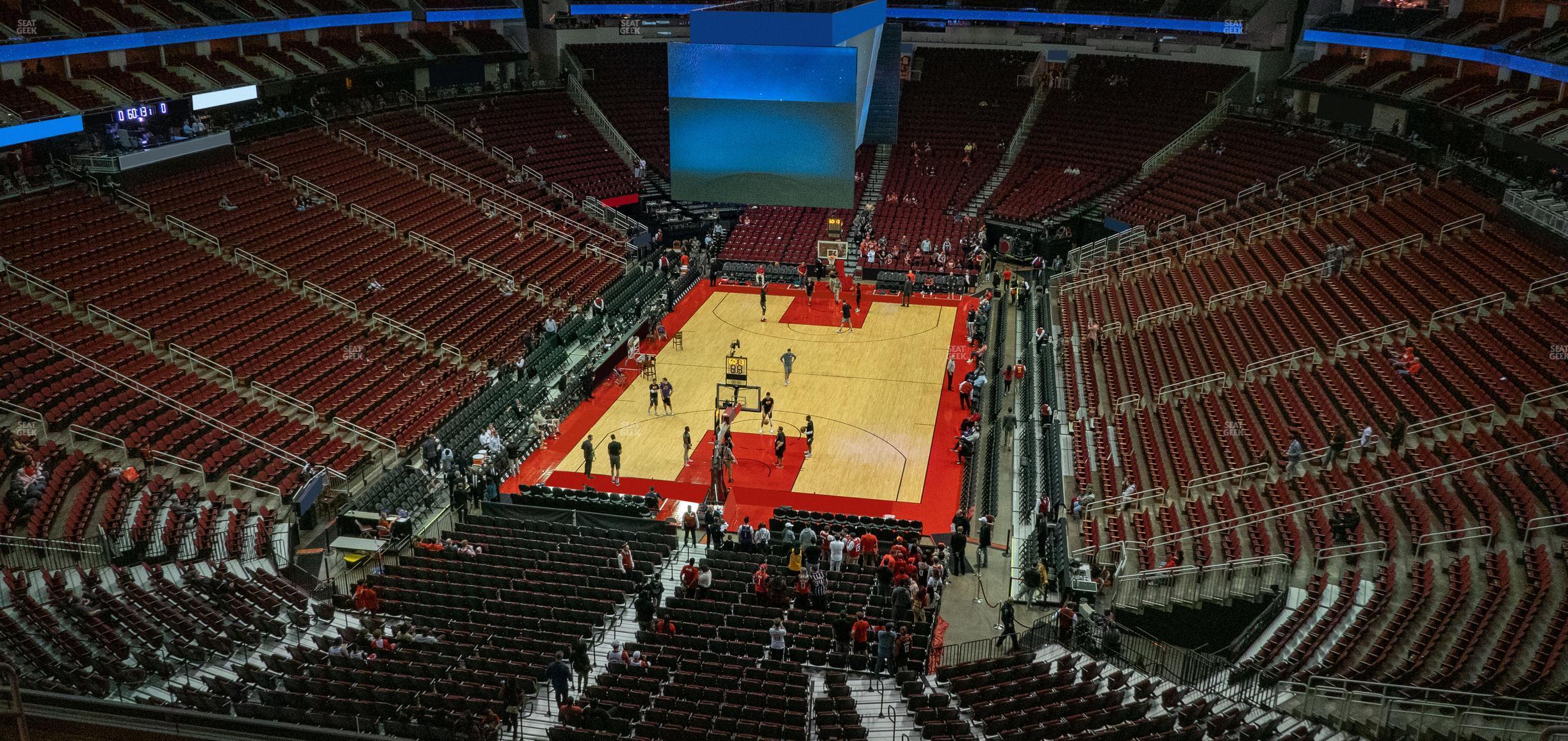 Seating view for Toyota Center Section 417